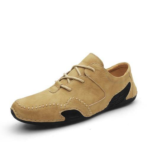 Mens Driving Moccasins Pumps Lace up 